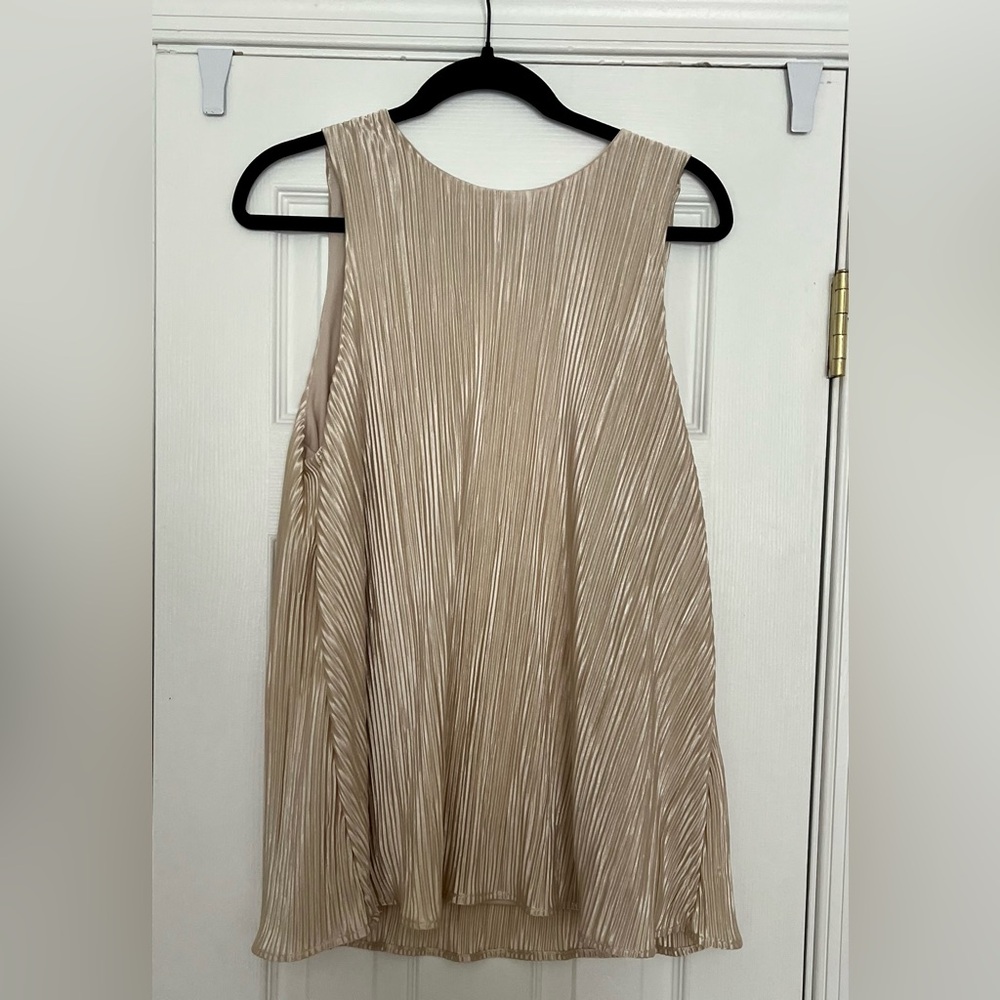 Pleated Gold Blouse